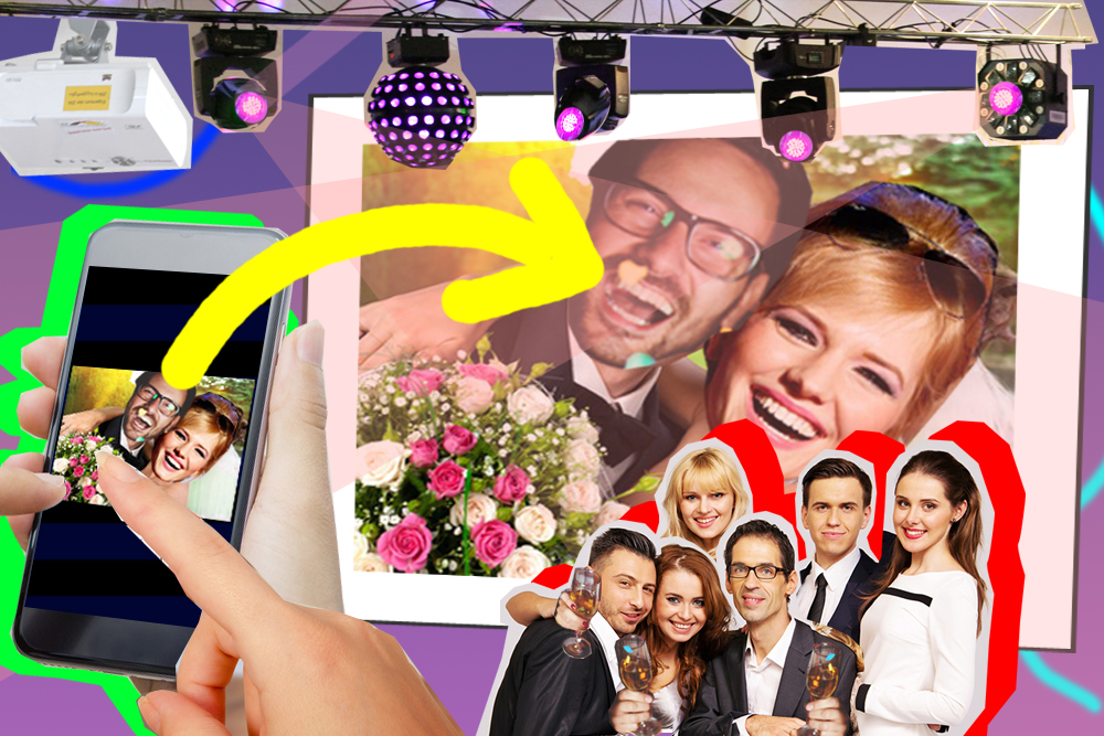 Selfiewall – send party photos from mobile phone to the projector