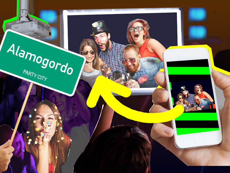 Photo fun at your party - Order the Selfiewall for your party in Alamogordo