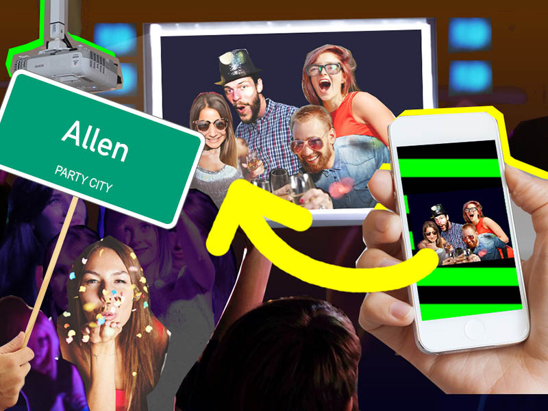 Photo fun at your party - Order the Selfiewall for your party in Allen