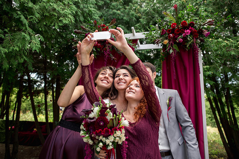 Fête de mariage avec le Selfiewall