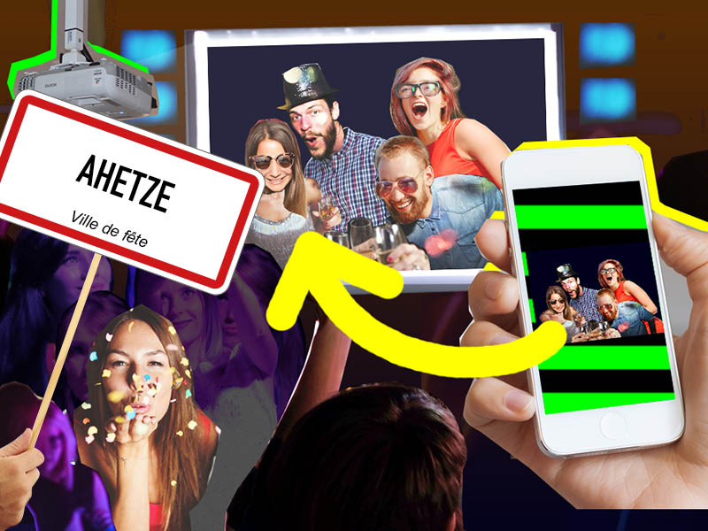 Le plaisir de la photo lors de ta fête – Commande le Selfiewall pour ta fête à Ahetze au lieu d'un photomaton (photo booth).