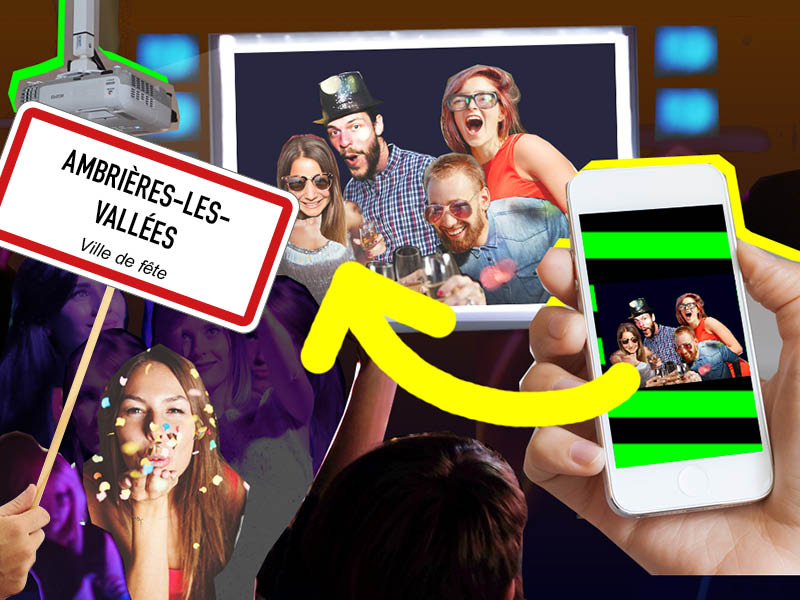 Le plaisir de la photo lors de ta fête – Commande le Selfiewall pour ta fête à Ambrières-les-Vallées au lieu d'un photomaton (photo booth).